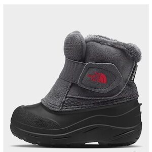 The North Face Kids Black and Gray Cozy Boots